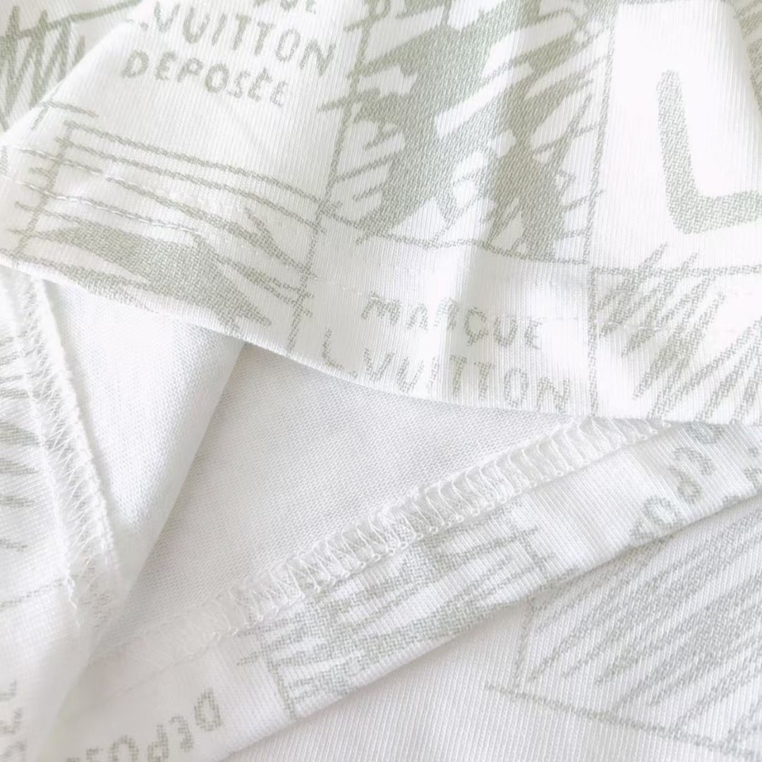 T-shirt à manches courtes avec logo LV
