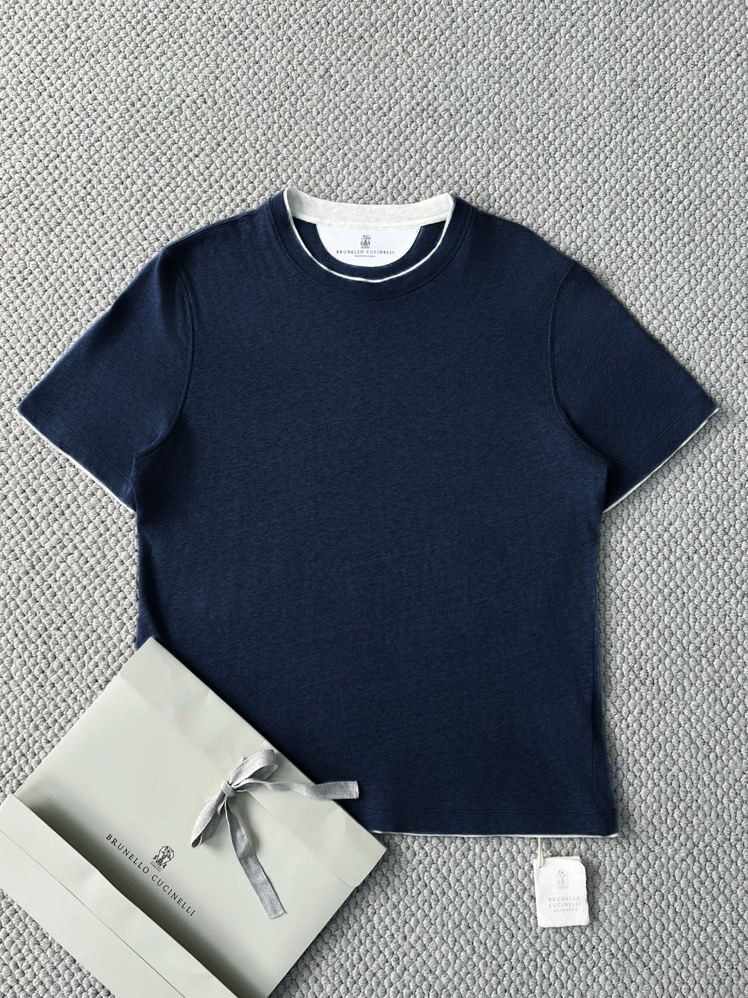 Brunello Cucinell! Fit Crew Neck Short Sleeve T-Shirt