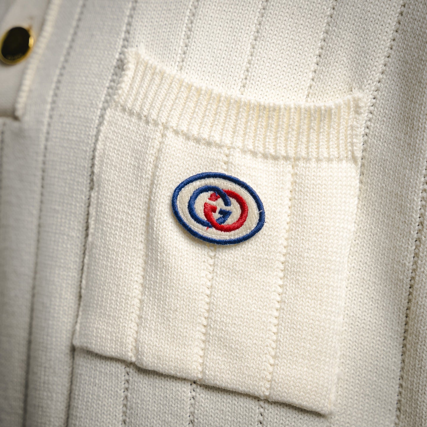 Polo en maille à rayures Web Gucci