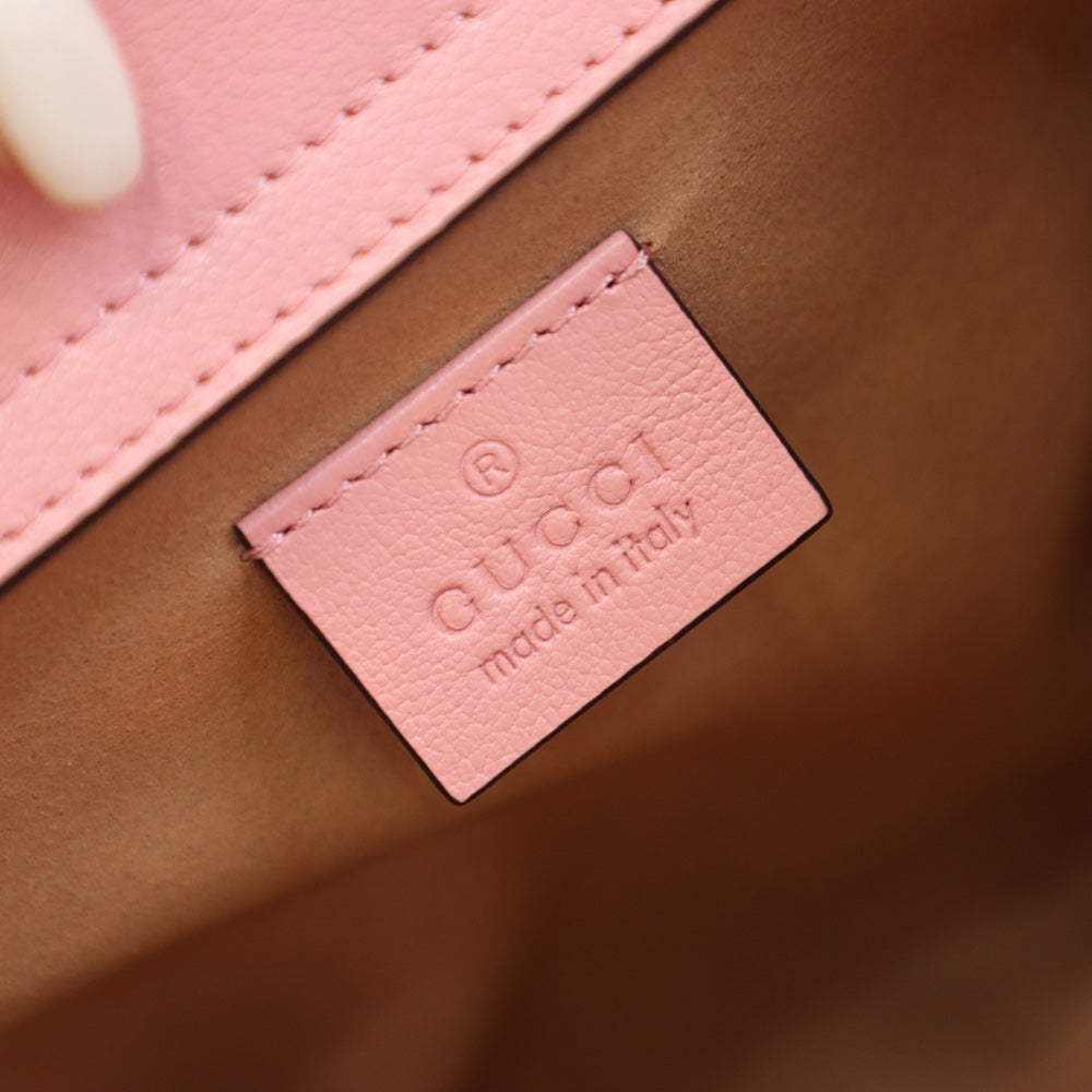 Petit sac fourre-tout Diana de Gucc ! en cuir rose thé