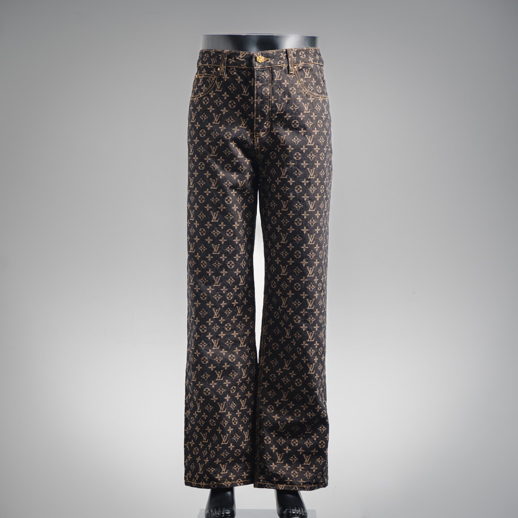 LV Monogram Straight Cut Jeans
