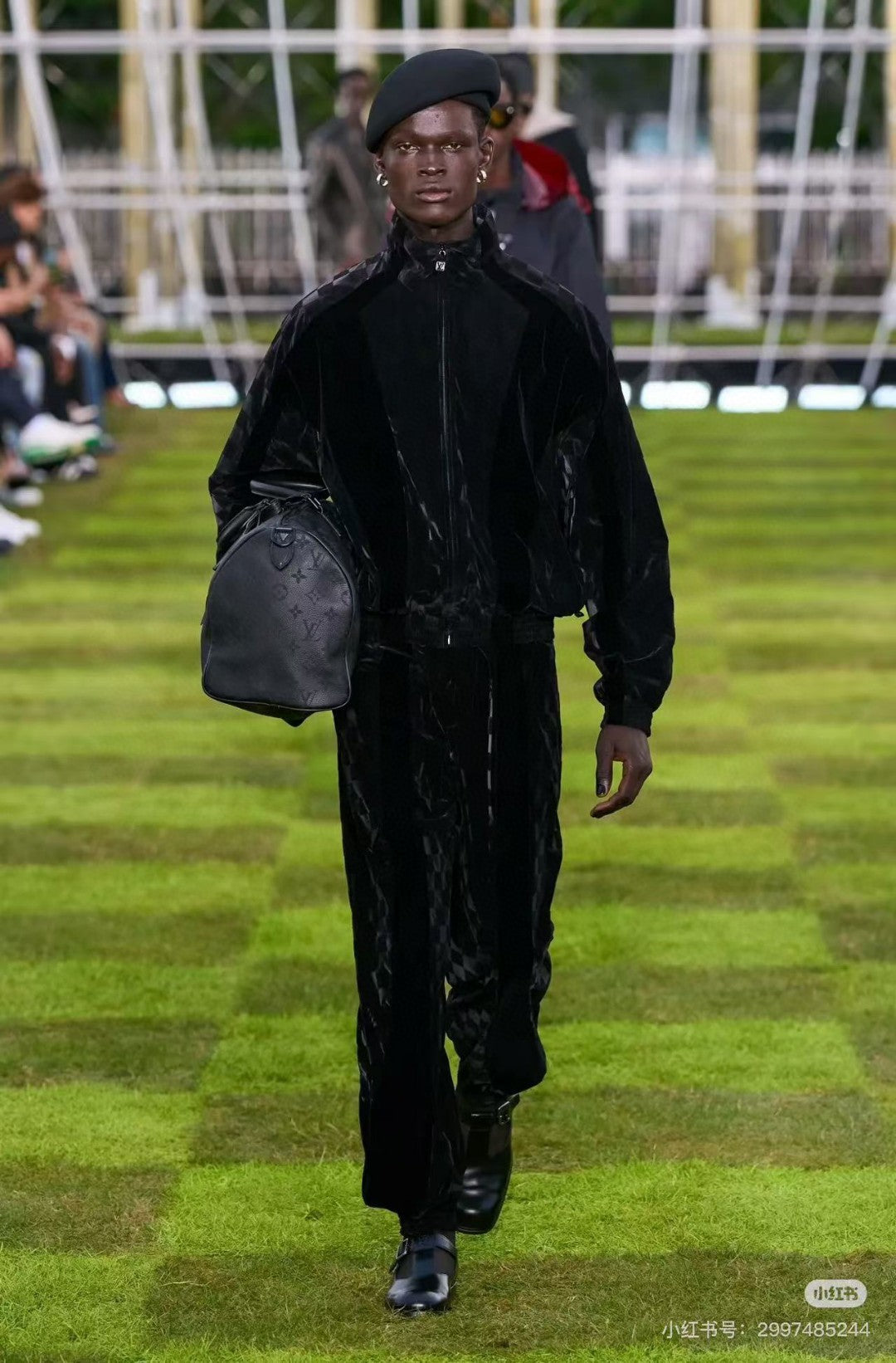 Pantalon de survêtement technique décontracté LV floqué Damier