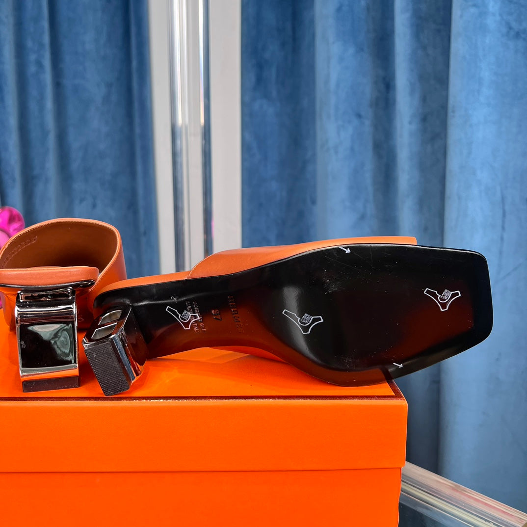 Sandale à talon Hermès Léconique 60