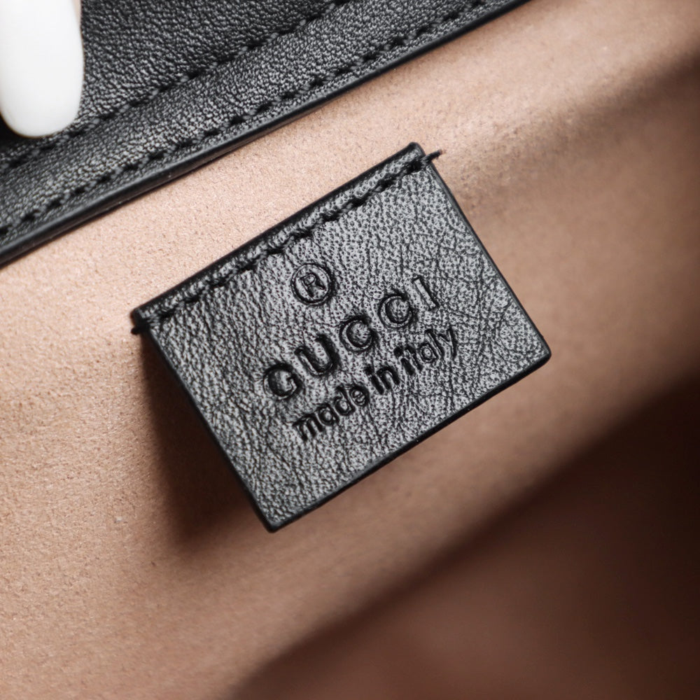 Petit sac fourre-tout Diana de Gucc ! en cuir noir