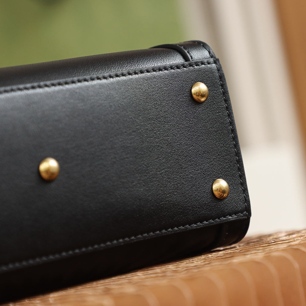 Petit sac fourre-tout Diana de Gucc ! en cuir noir