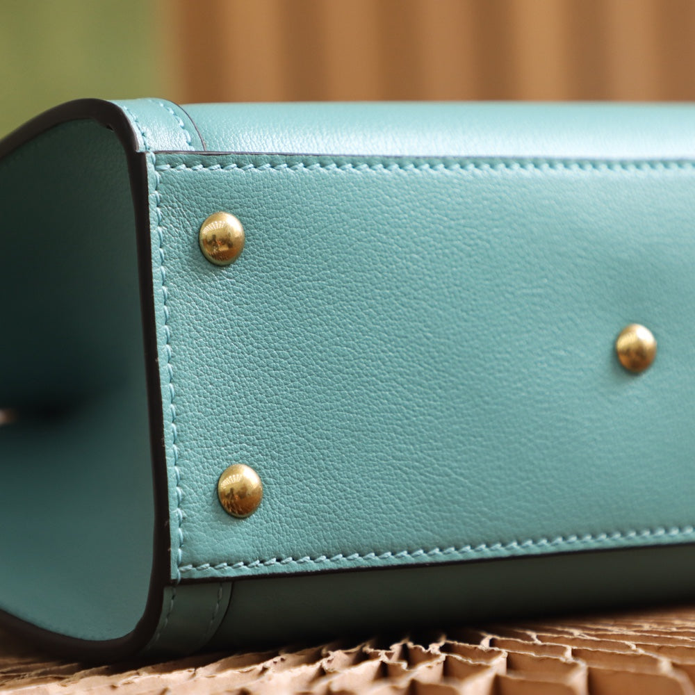 Petit sac fourre-tout Diana de Gucc ! en cuir bleu ciel foncé