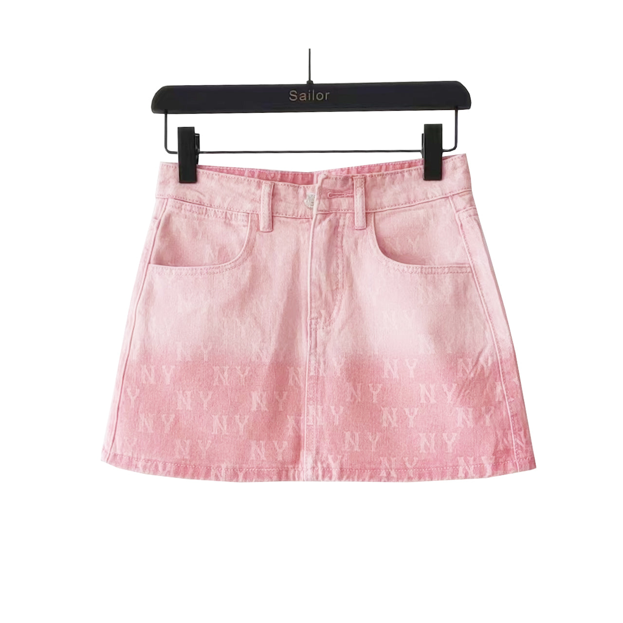 MLB Monogram Logo Print Skirt