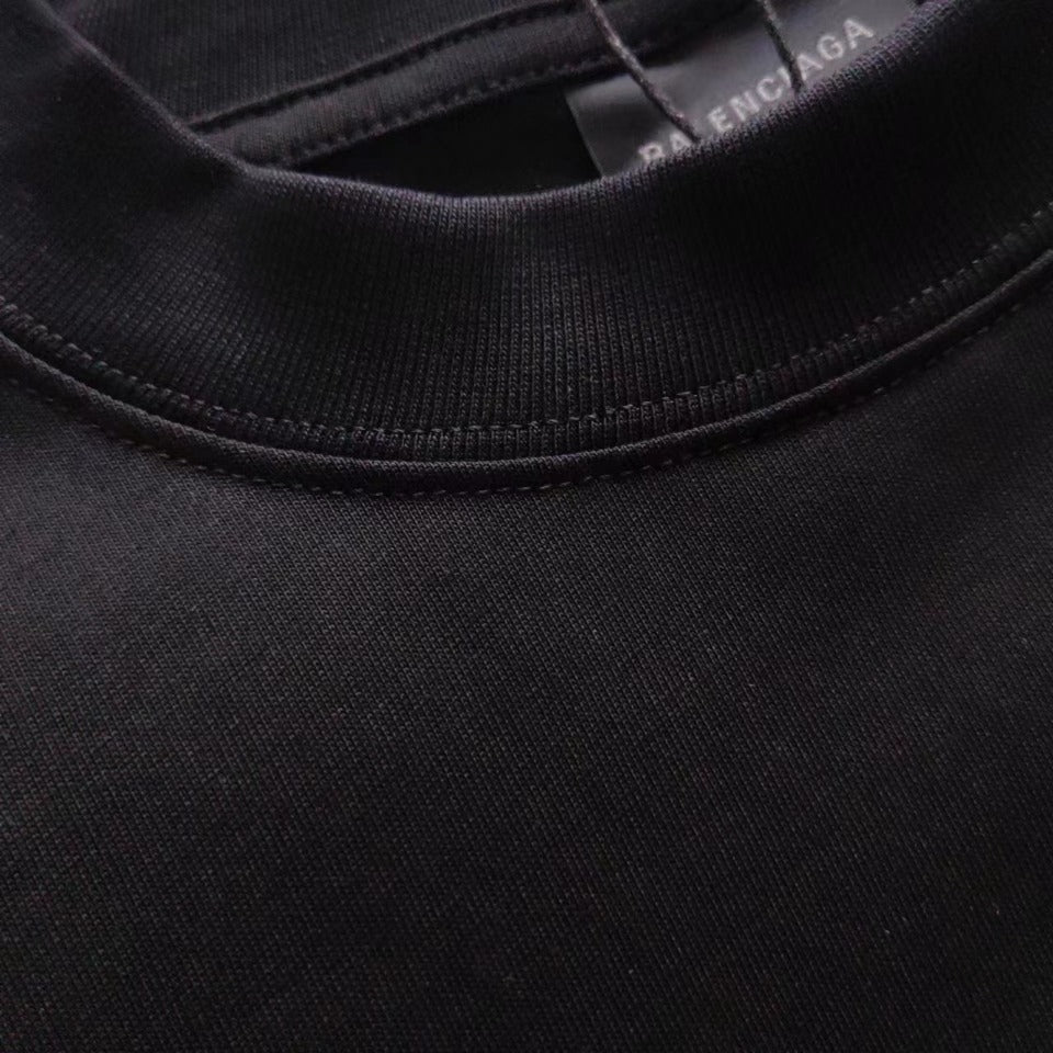 Balenciaga! Ripped Short Sleeve T-shirt