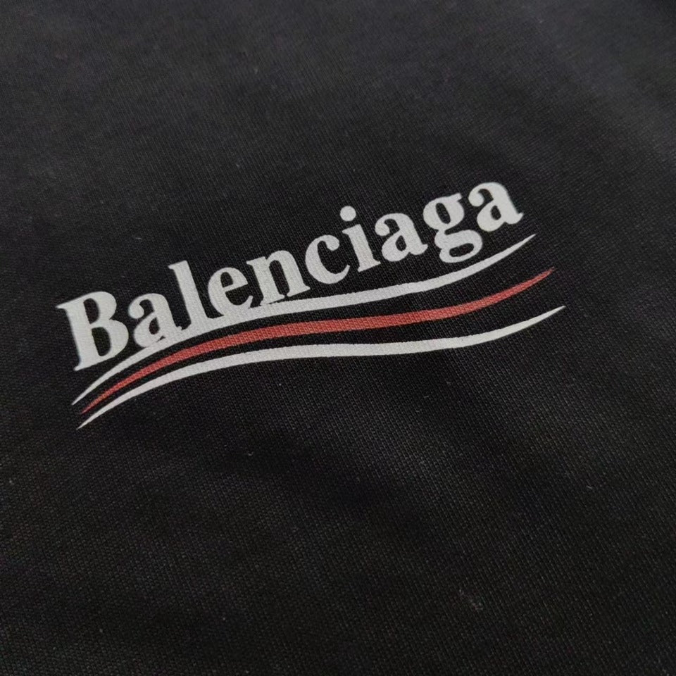 Balenciaga! Ripped Short Sleeve T-shirt