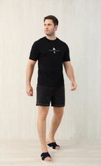 T-shirt à manches courtes en coton avec logo Brunello Cucinell!