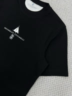 T-shirt à manches courtes en coton avec logo Brunello Cucinell!