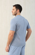 T-shirt à manches courtes en coton avec logo Brunello Cucinell!