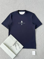 T-shirt à manches courtes en coton avec logo Brunello Cucinell!
