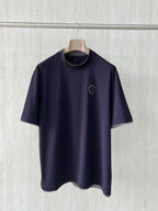 T-shirt ras du cou avec plaque logo Brunello Cucinell!