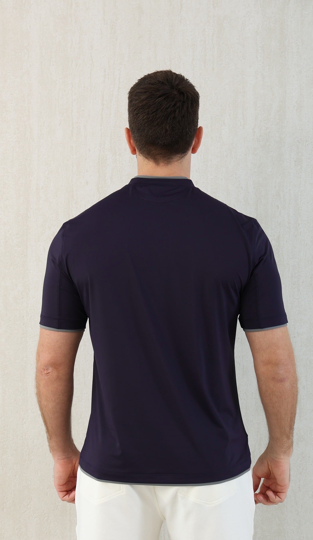 T-shirt ras du cou avec plaque logo Brunello Cucinell!
