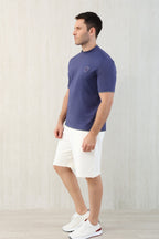 T-shirt ras du cou avec plaque logo Brunello Cucinell!