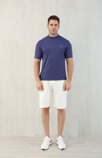 T-shirt ras du cou avec plaque logo Brunello Cucinell!
