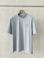 T-shirt ras du cou avec plaque logo Brunello Cucinell!
