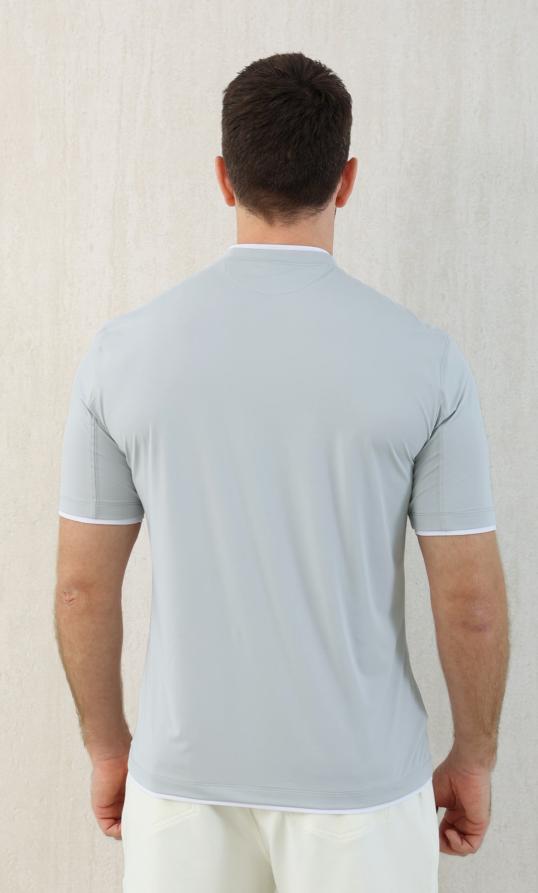 T-shirt ras du cou avec plaque logo Brunello Cucinell!