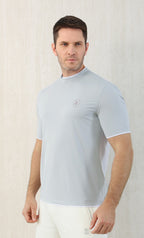 T-shirt ras du cou avec plaque logo Brunello Cucinell!