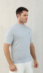 T-shirt ras du cou avec plaque logo Brunello Cucinell!