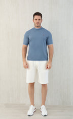 T-shirt ras du cou avec plaque logo Brunello Cucinell!