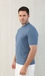 T-shirt ras du cou avec plaque logo Brunello Cucinell!
