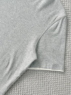 T-shirt à manches courtes et col ras du cou Brunello Cucinell! Fit