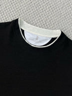 T-shirt à manches courtes et col ras du cou Brunello Cucinell! Fit