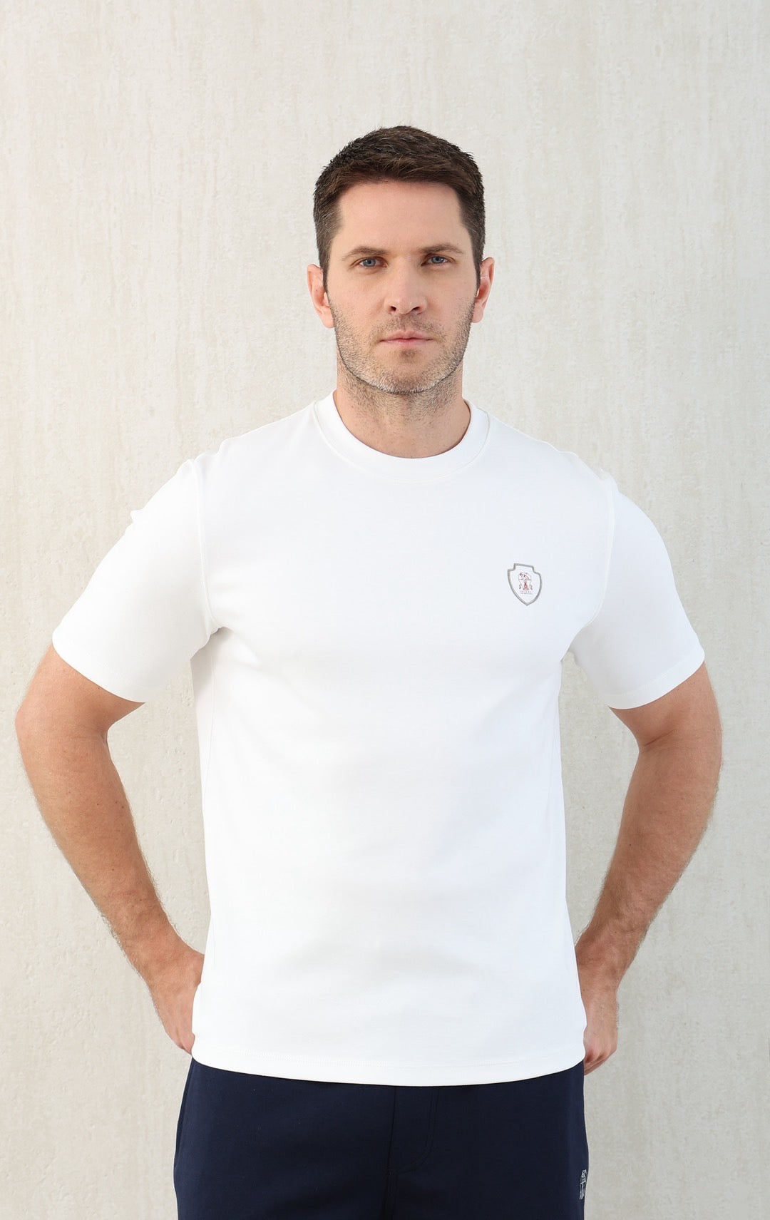 T-shirt de tennis en jersey technique à imprimé logo Brunello Cucinell !