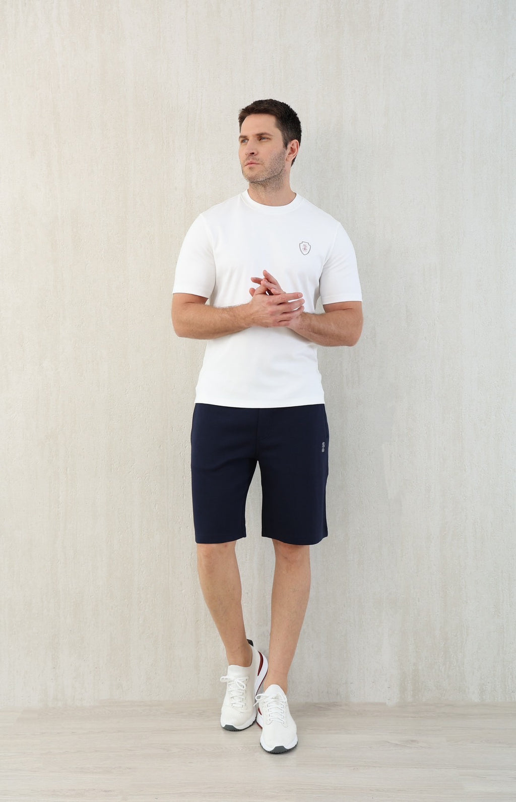 T-shirt de tennis en jersey technique à imprimé logo Brunello Cucinell !