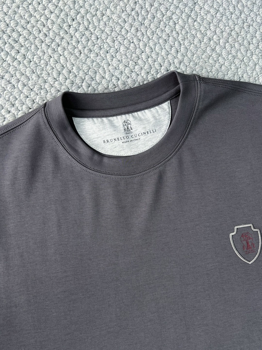 T-shirt de tennis en jersey technique à imprimé logo Brunello Cucinell !