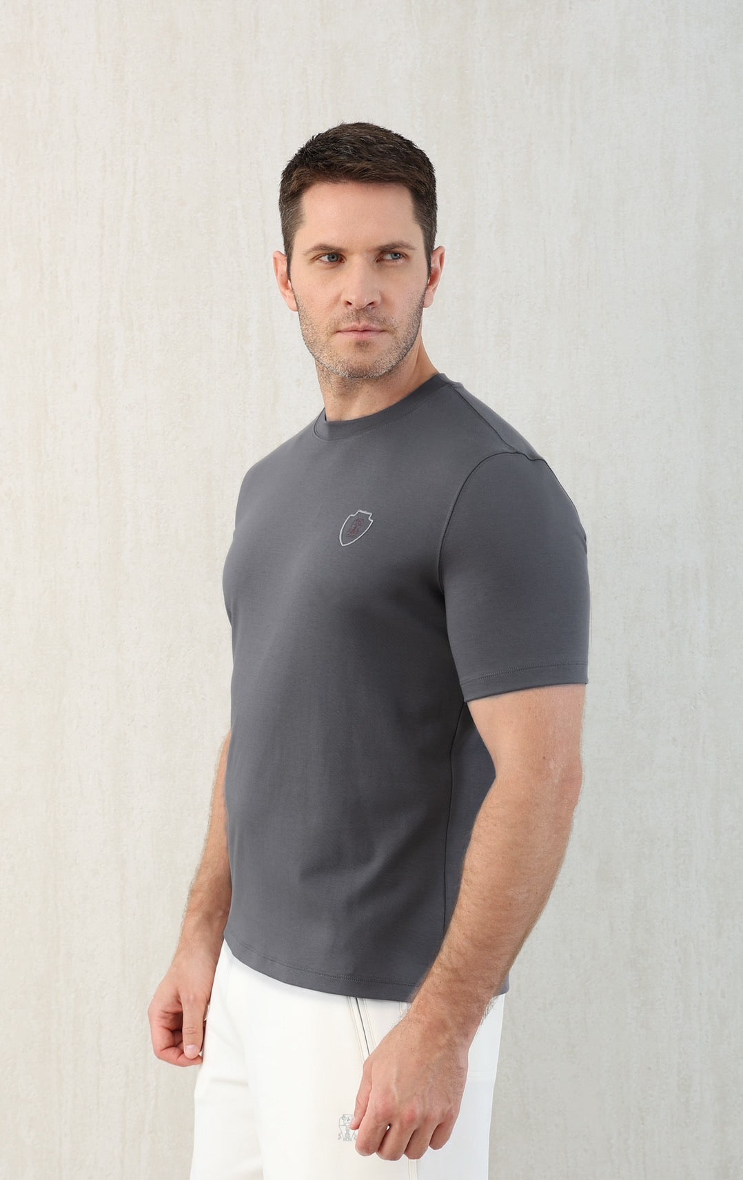 T-shirt de tennis en jersey technique à imprimé logo Brunello Cucinell !