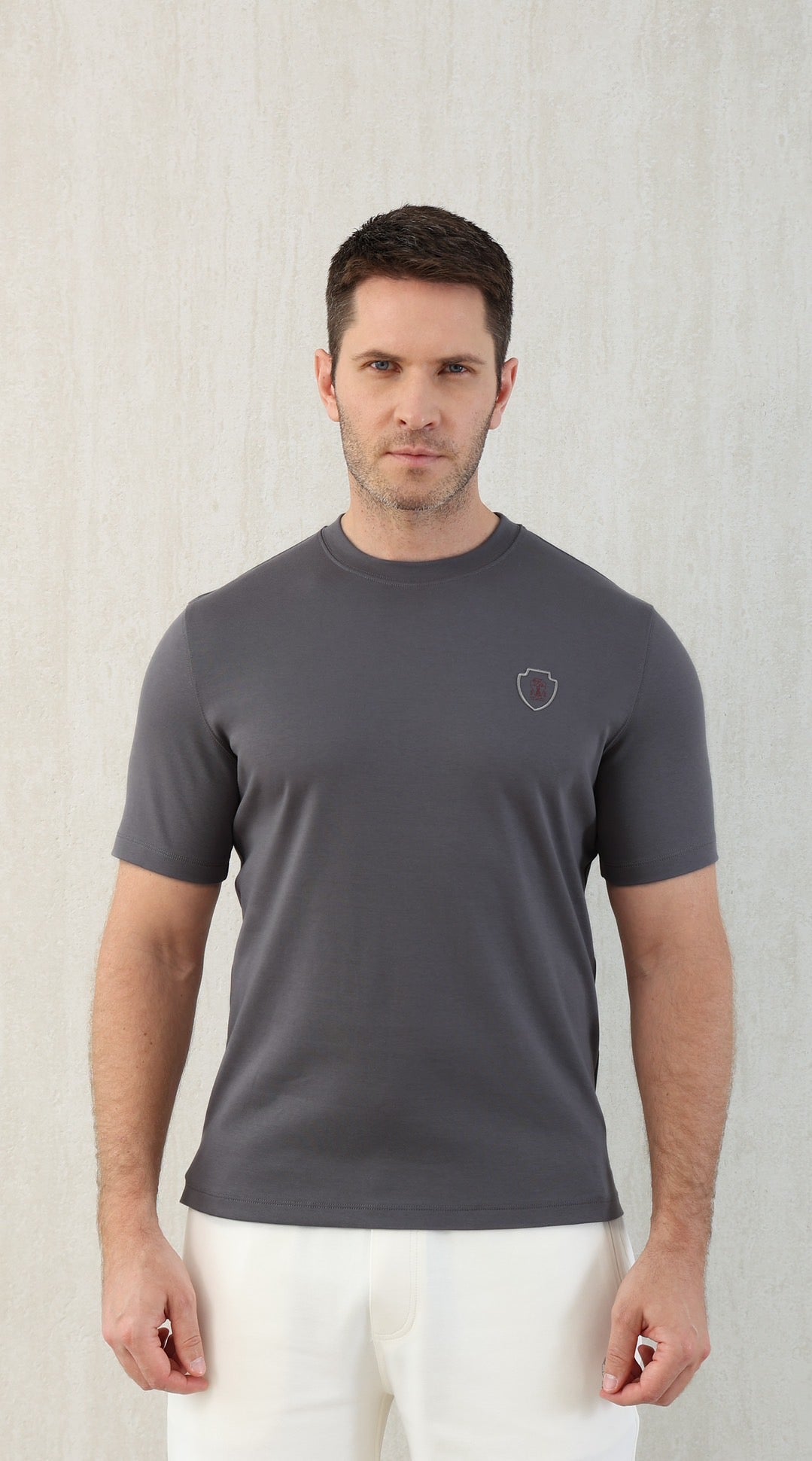 T-shirt de tennis en jersey technique à imprimé logo Brunello Cucinell !