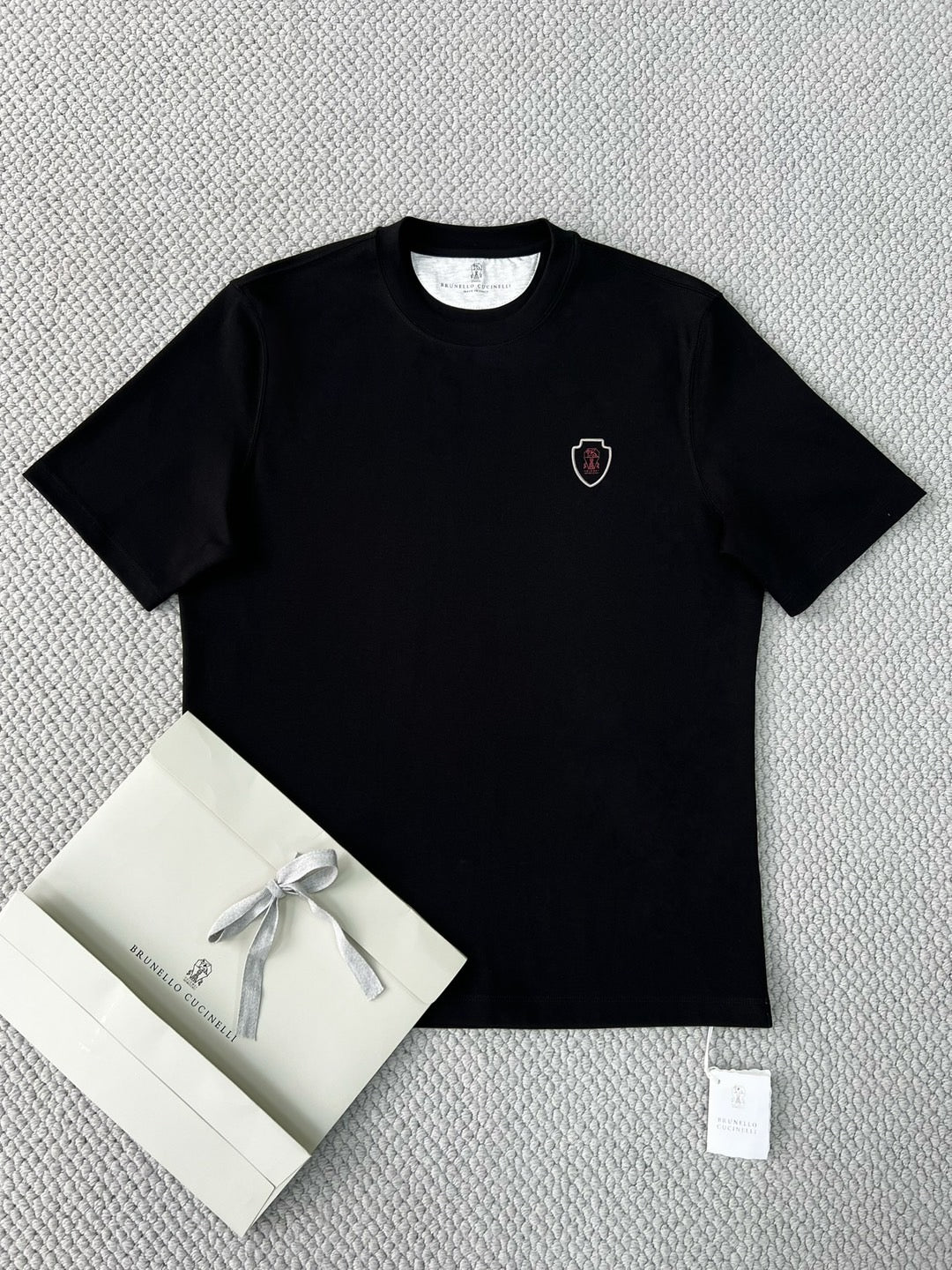 T-shirt de tennis en jersey technique à imprimé logo Brunello Cucinell !