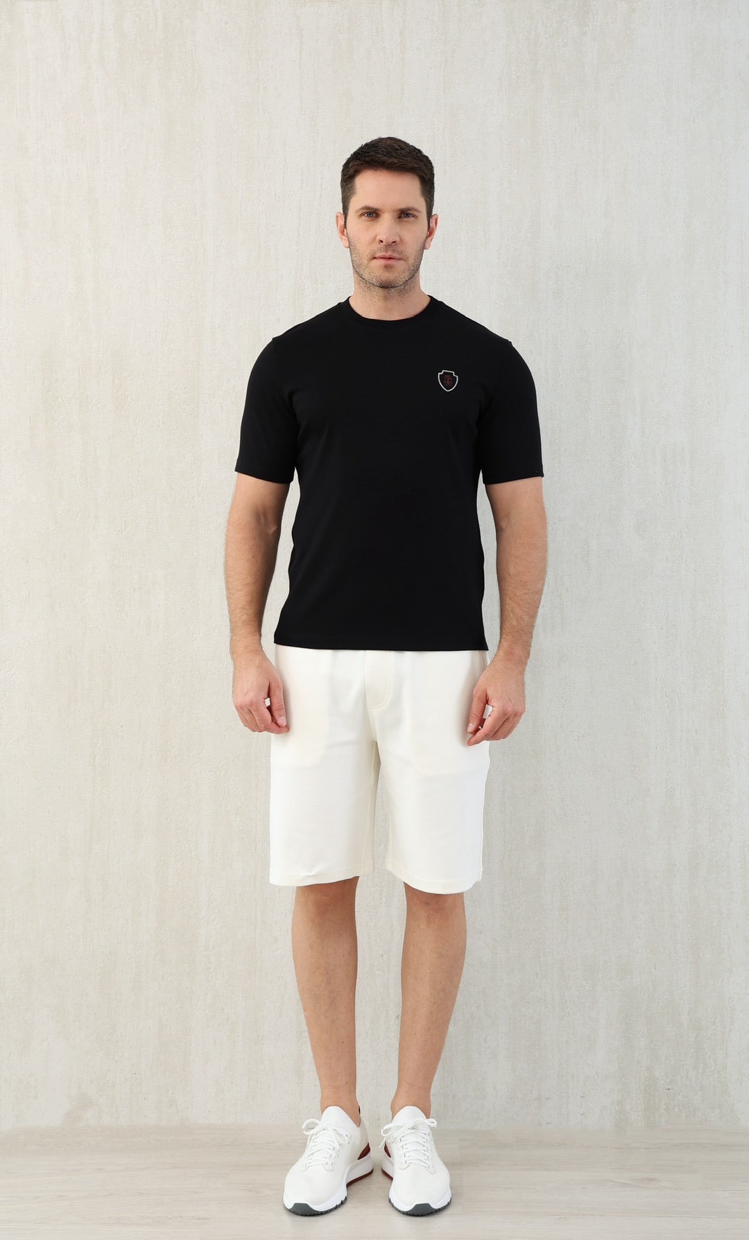 T-shirt de tennis en jersey technique à imprimé logo Brunello Cucinell !