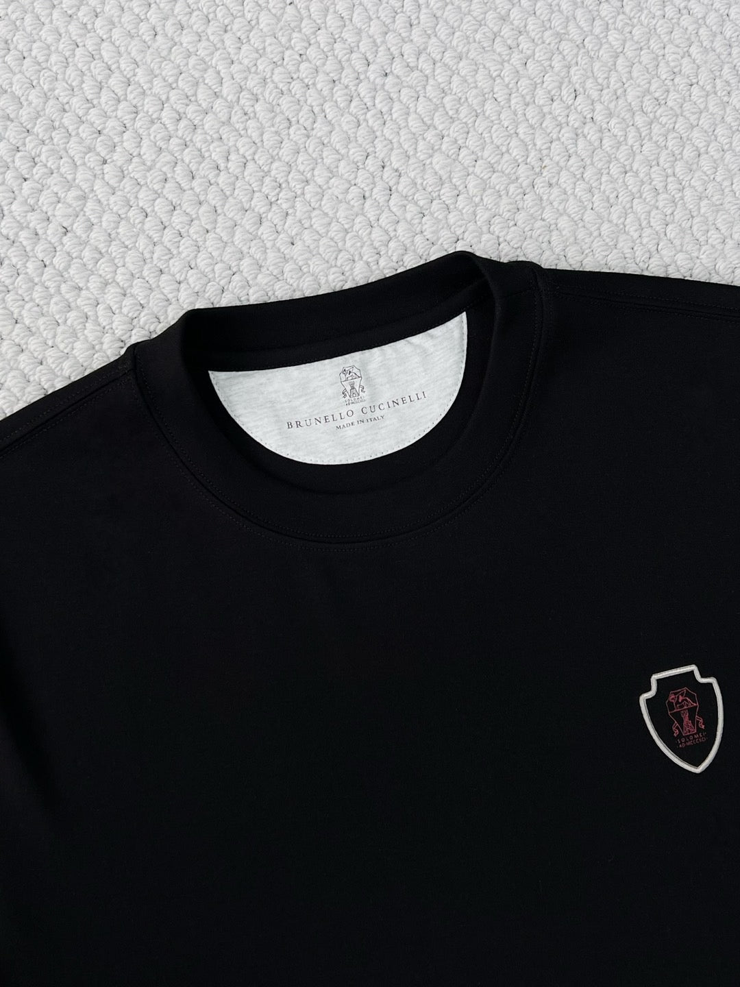 T-shirt de tennis en jersey technique à imprimé logo Brunello Cucinell !