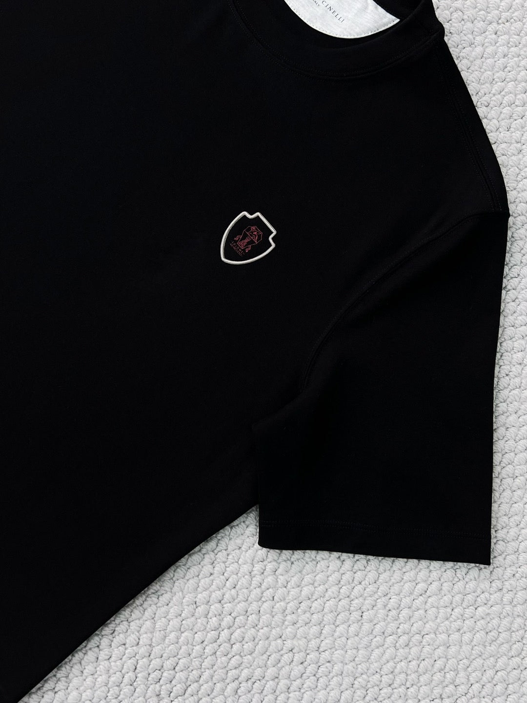 T-shirt de tennis en jersey technique à imprimé logo Brunello Cucinell !
