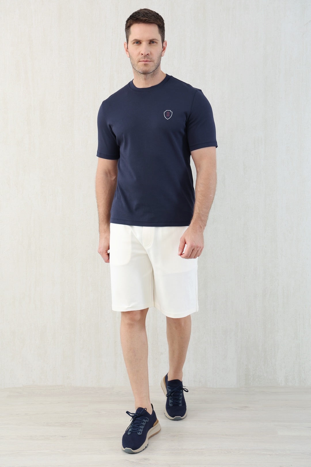 T-shirt de tennis en jersey technique à imprimé logo Brunello Cucinell !