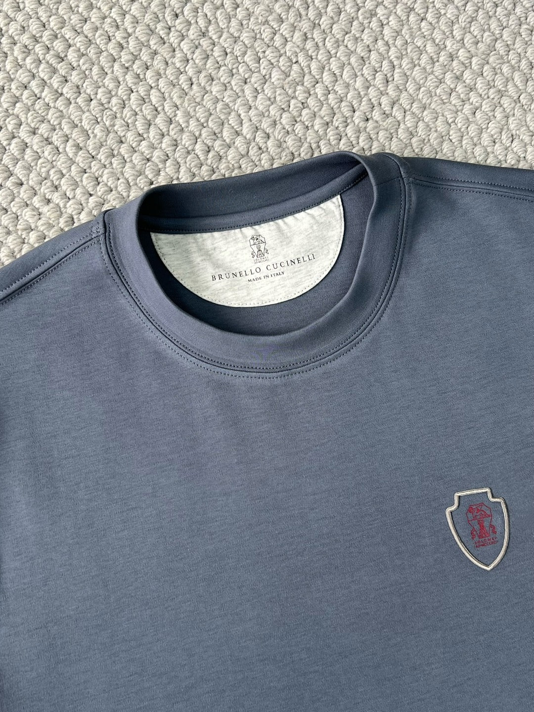 T-shirt de tennis en jersey technique à imprimé logo Brunello Cucinell !