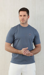 T-shirt de tennis en jersey technique à imprimé logo Brunello Cucinell !