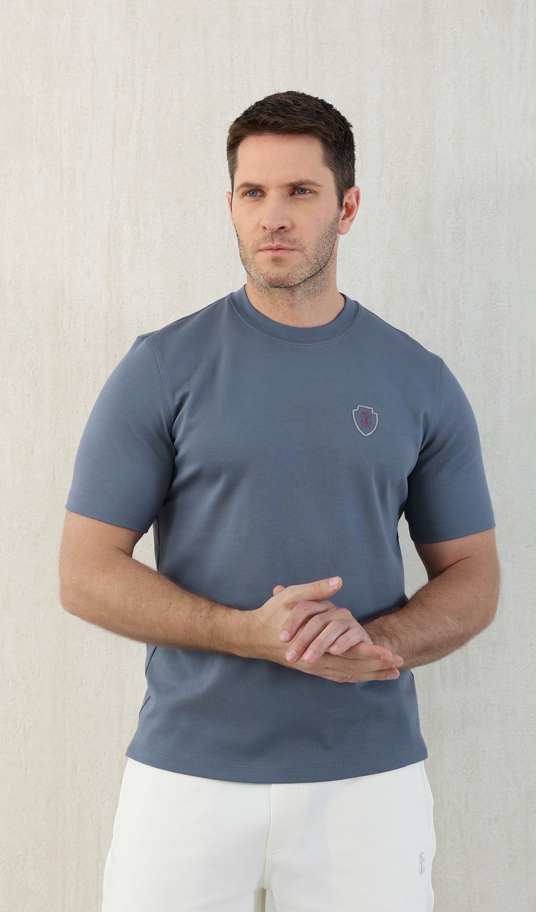 T-shirt de tennis en jersey technique à imprimé logo Brunello Cucinell !