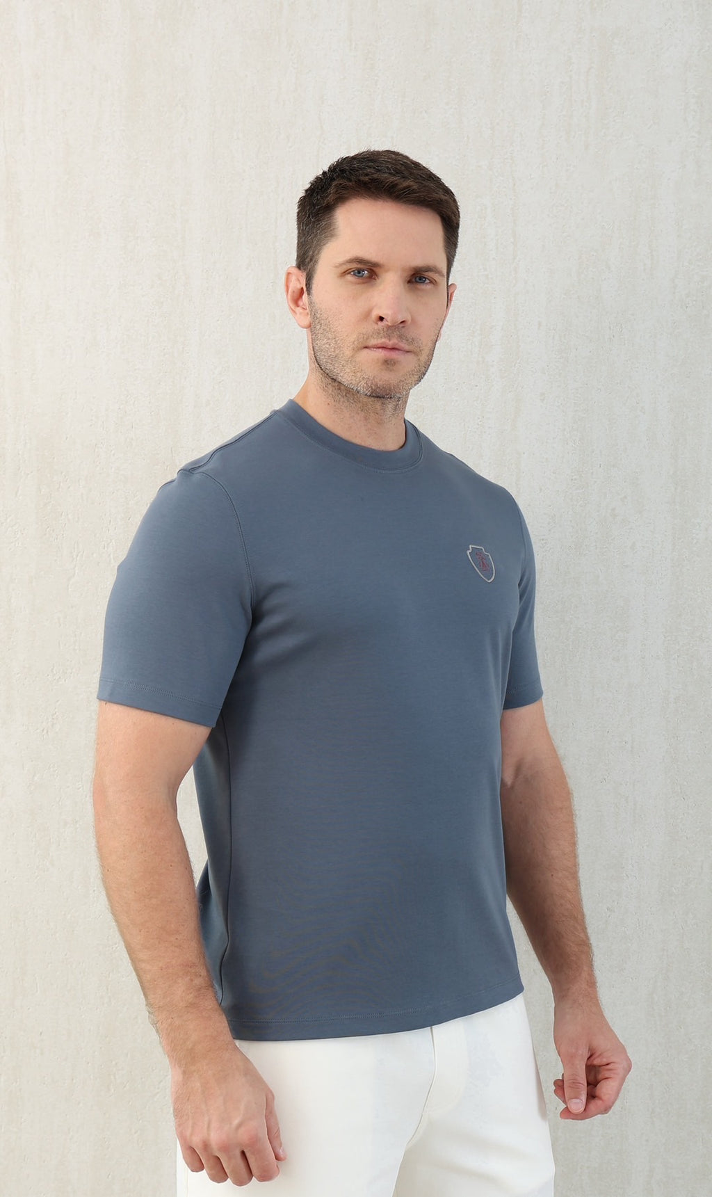 T-shirt de tennis en jersey technique à imprimé logo Brunello Cucinell !