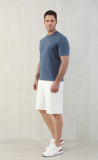 T-shirt de tennis en jersey technique à imprimé logo Brunello Cucinell !