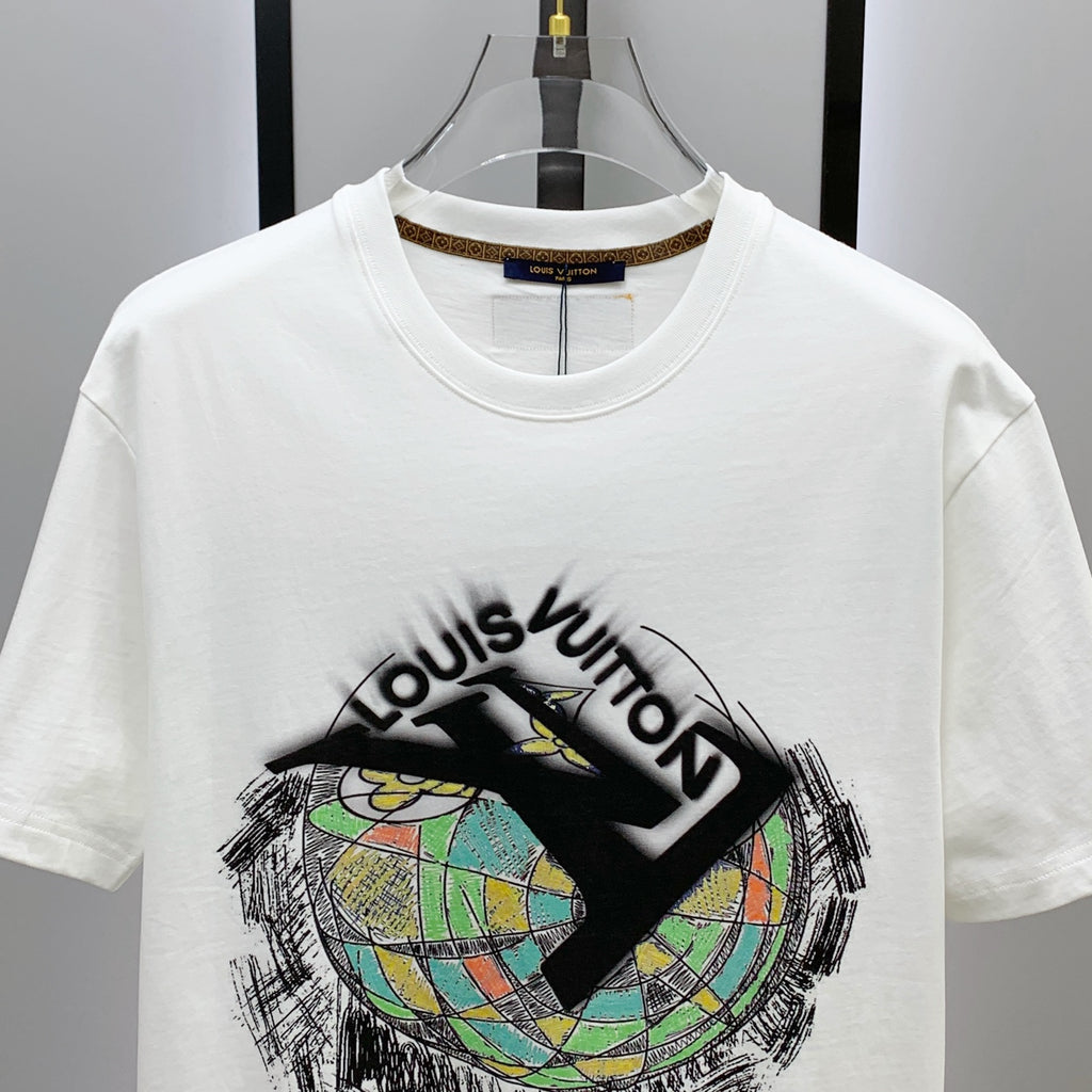 LV Cotton short-sleeved T-shirt in Classic Logo