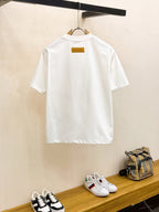 LV Cotton Short Sleeve T-Shirt in Classic Logo