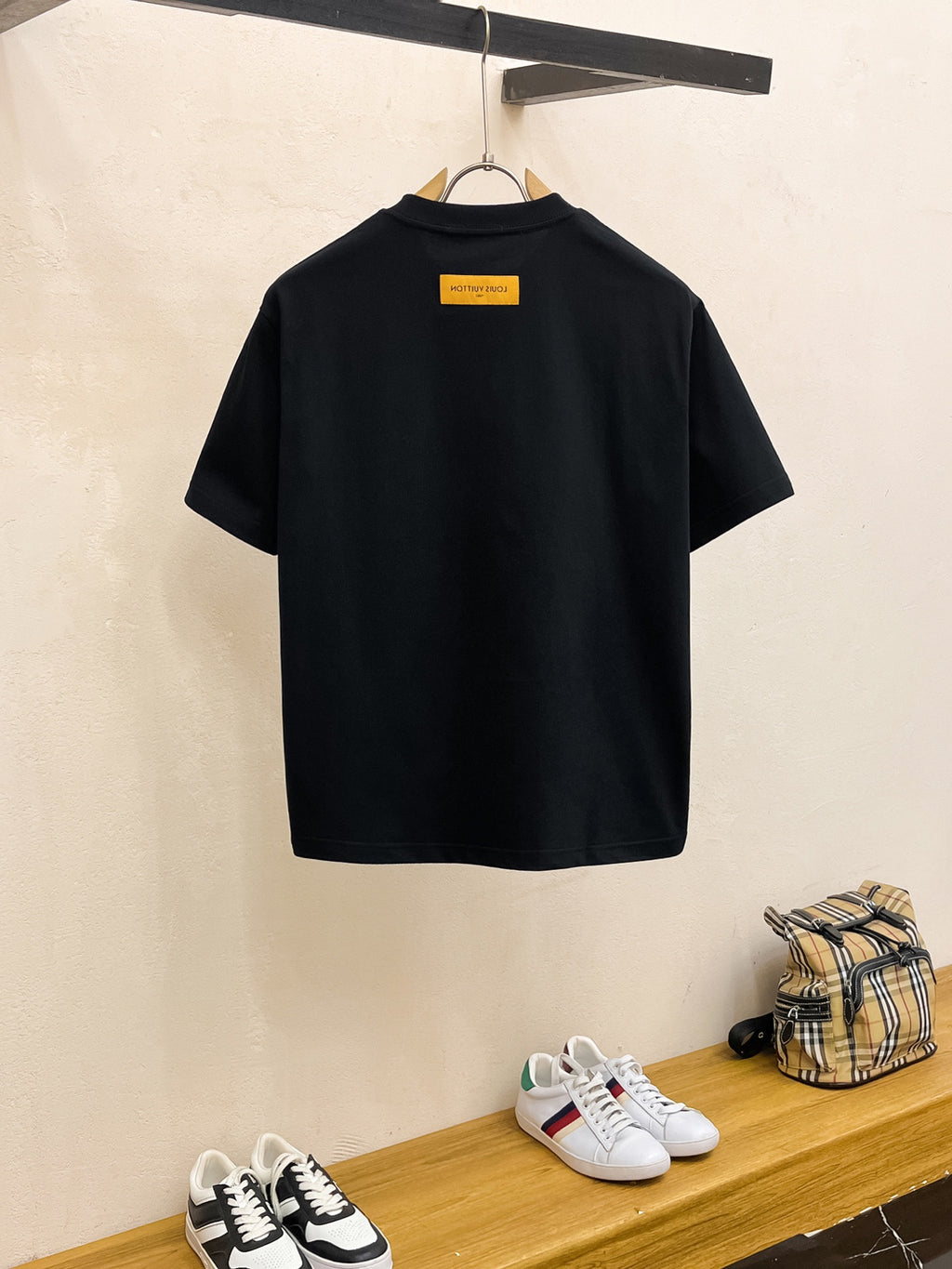 LV Cotton Short Sleeve T-Shirt in Classic Logo