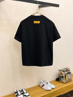 LV Cotton Short Sleeve T-Shirt in Classic Logo