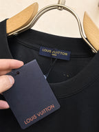 LV Cotton Short Sleeve T-Shirt in Classic Logo
