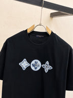 LV Cotton Short Sleeve T-Shirt in Classic Logo